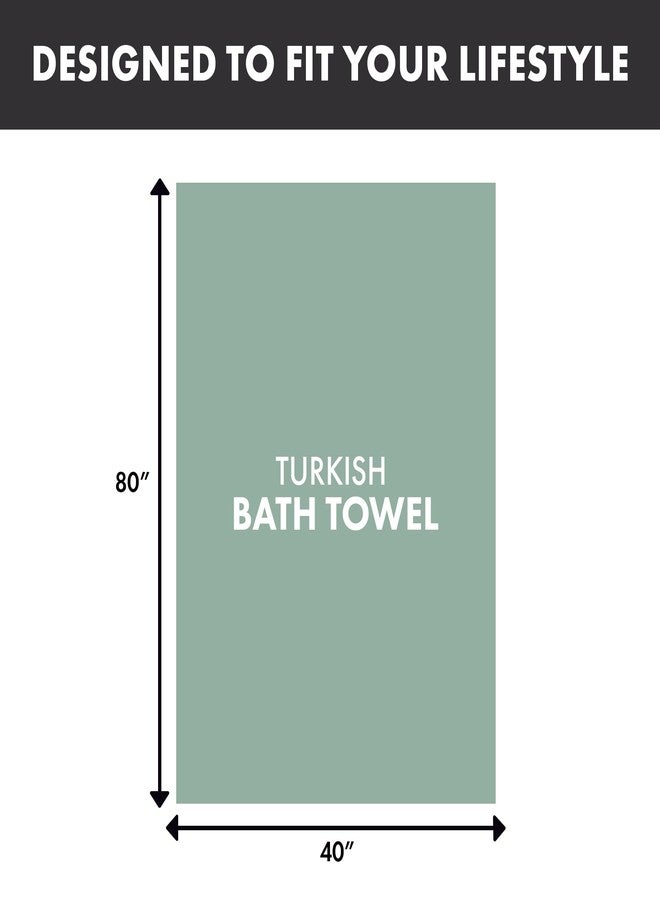 THIRSTY Towels Oversized Luxury 40x80 Bath Sheet - 100% Turkish Cotton, Ultra Soft, Thick & Absorbent Towel for Bathroom, Spa, Beach & Pool, Hotel Quality Comfort | Seafoam Green - Image 4