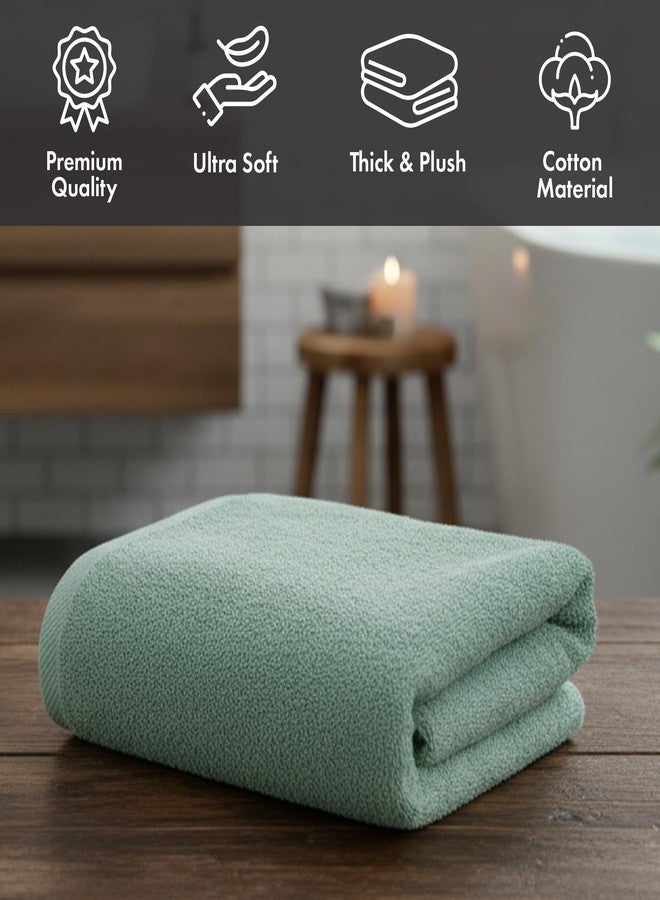 THIRSTY Towels Oversized Luxury 40x80 Bath Sheet - 100% Turkish Cotton, Ultra Soft, Thick & Absorbent Towel for Bathroom, Spa, Beach & Pool, Hotel Quality Comfort | Seafoam Green - Image 3