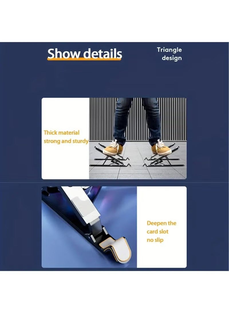 الألومنيوم الكمبيوتر المحمول تبريد وسادة LED الألعاب مبردات الكمبيوتر المحمول هادئ تبريد مروحة طي قوس للكمبيوتر المحمول ارتفاع - Image 5