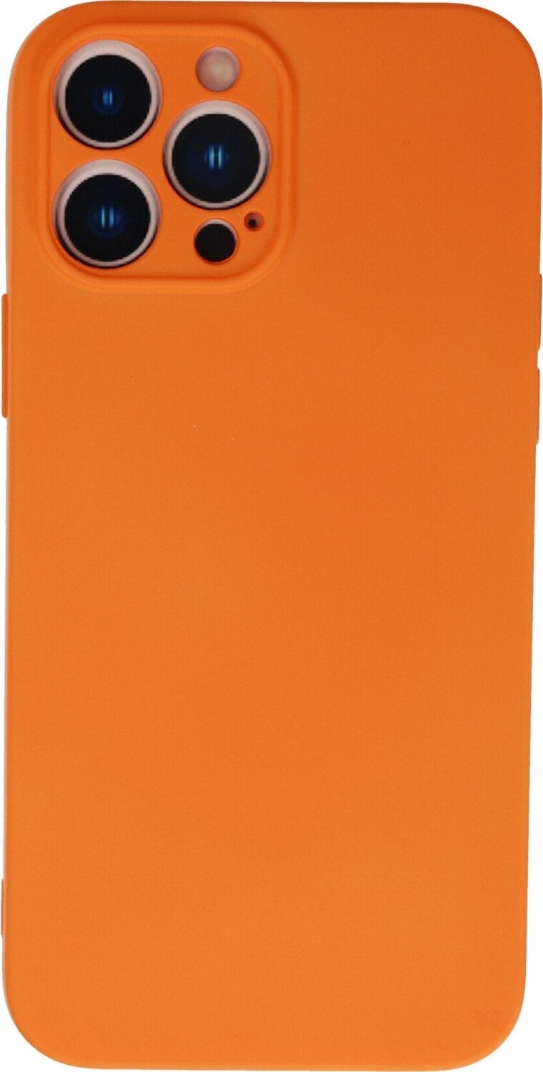 Bilişim Aksesuar IT Accessories Apple iPhone 13 Pro Case Nano Velvet Silicone Inside - Orange  - Image 1