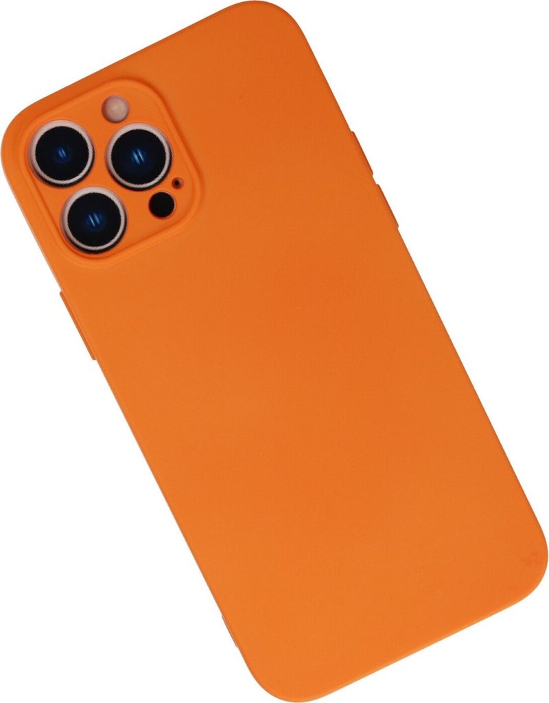 Bilişim Aksesuar IT Accessories Apple iPhone 13 Pro Case Nano Velvet Silicone Inside - Orange  - Image 2