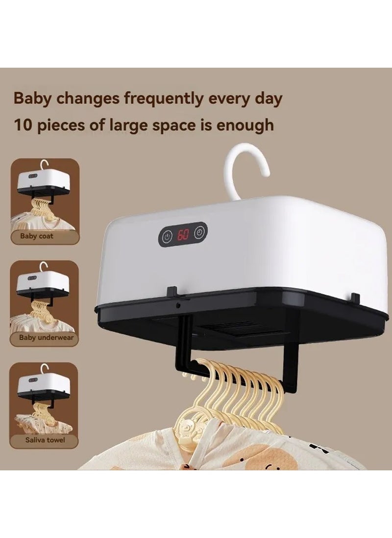 DubaiGallery Portable Clothes Dryer with Remote, Portable Dryer for Clothes, Foldable Mini Clothes Drying Machine with Dryer Bag With Timing Function, Dryer Machine for Apartments, Travel Dorm RVs  - Image 5