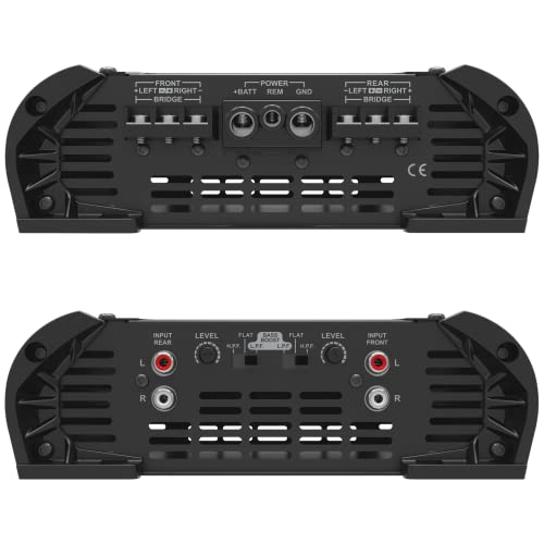 Stetsom HL 1200.4 2 Ohm Multichannel Stereo Car Audio Amplifier, HL1200.4 1.2K Watts RMS, 4 Channel, 2Ω Stable Full Range HD Sound Quality MD Crossover HPF LPF Bass Boost Front Rear Bridge - Image 5