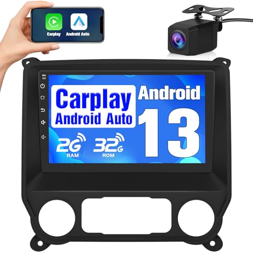 AWESAFE Android Car Radio Stereo for Chevy Silverado GMC Sierra 2014-2018 with Backup Camera CarPlay Android Auto - Image 2