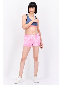 UNDIZ Women  Tie Dye  Pyjamas Shorts, Pink  - Image 3