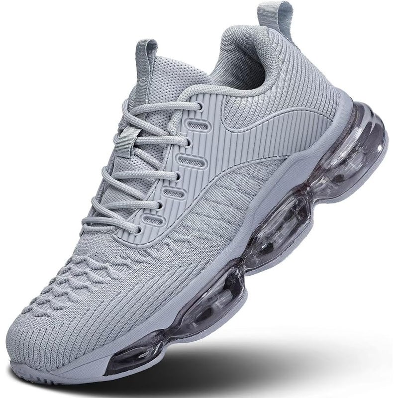 Luogoks Womens Walking Running Shoes Air Cushion Basketball Sneakers Fashion Tennis Breathable Sport Gym Fitness Cross Trainers Shoes - Image 1
