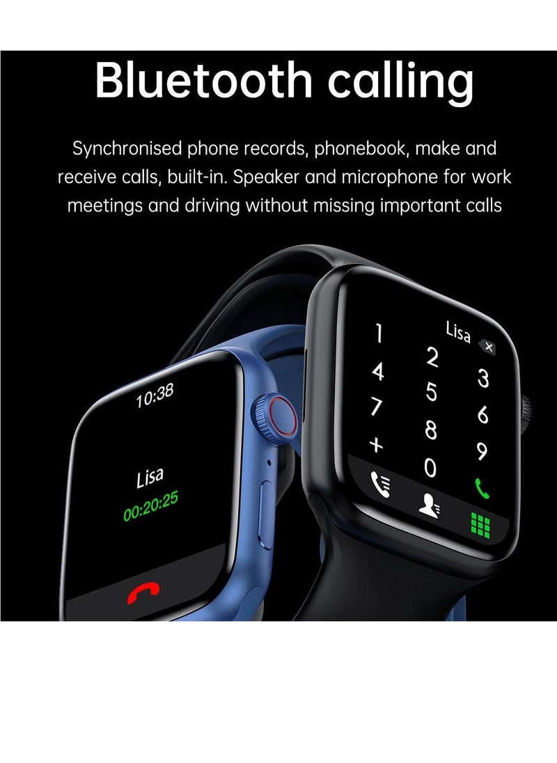 WS - Smart watch Full Screen With Wireless Charging Feature Supports 45MM Black - Image 1