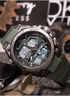 Sanda SANDA Men Sports Quartz Watches Dual Display LED Electronic Digital Wristwatches Waterproof Military Watch  - Image 3