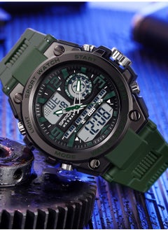 Sanda SANDA Men Sports Quartz Watches Dual Display LED Electronic Digital Wristwatches Waterproof Military Watch  - Image 4