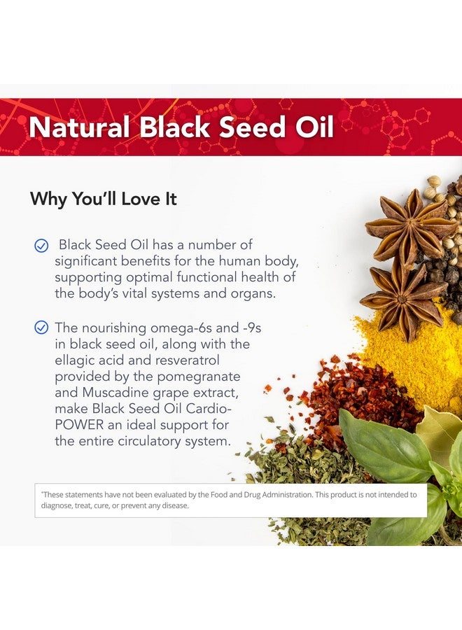 Physician's Strength Black Seed Cardio-Power - 8 fl oz - Ellagic Acid/Resveratrol-Plus - Supports Better Health - Non-GMO - 48 Servings - Image 3
