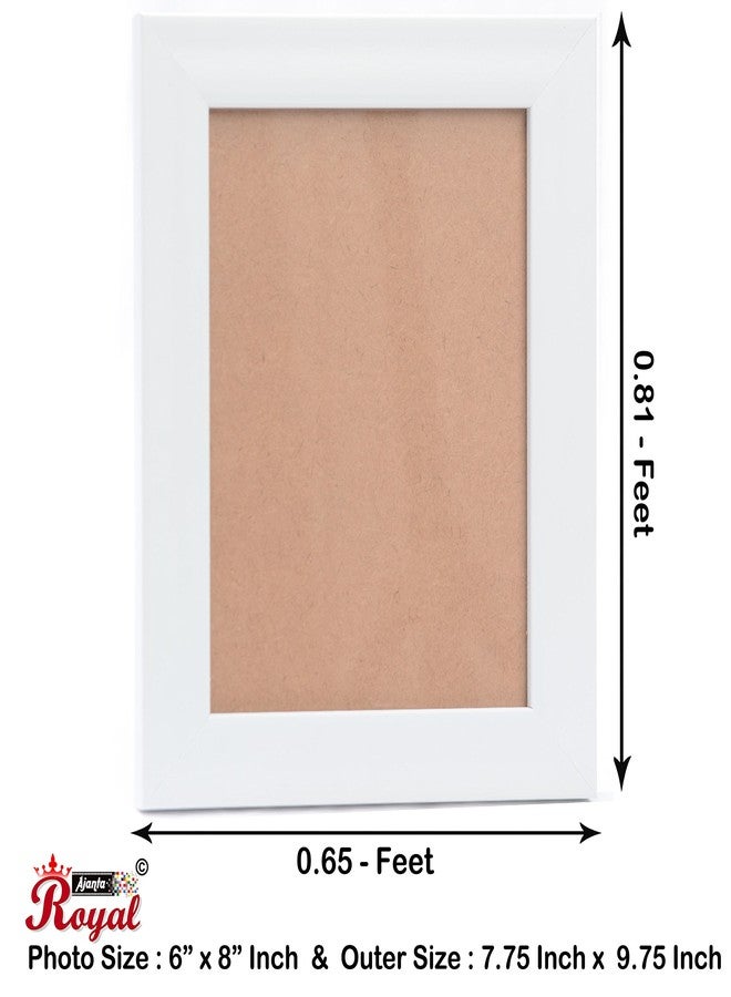 AJANTA ROYAL Classic 6 x 8 Solo Photo Frame insert (White) : A-42 - Image 3