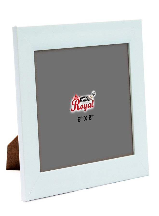 AJANTA ROYAL Classic 6 x 8 Solo Photo Frame insert (White) : A-42 - Image 1