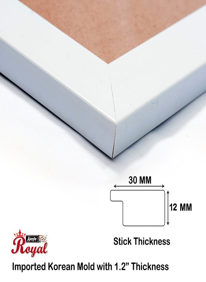 AJANTA ROYAL Classic 6 x 8 Solo Photo Frame insert (White) : A-42 - Image 4
