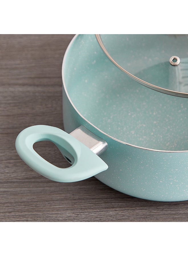 Wilson 2 قطعة كسرولة مطلية بالرخام وغطاء 20 × 20 سم - Image 4