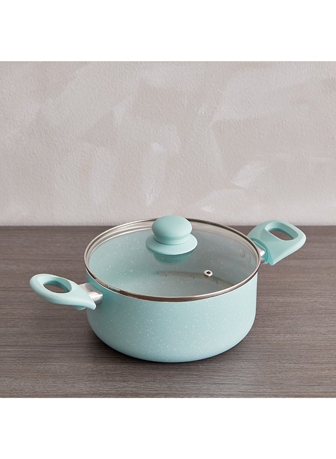 Wilson 2 قطعة كسرولة مطلية بالرخام وغطاء 20 × 20 سم - Image 2