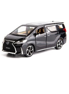 Swift 1:24 Lexus LM300 Diecast Metal Model Toy Car Scale Model Car with Sound and Light, Model Car with Sound and Light, Black  - Image 1