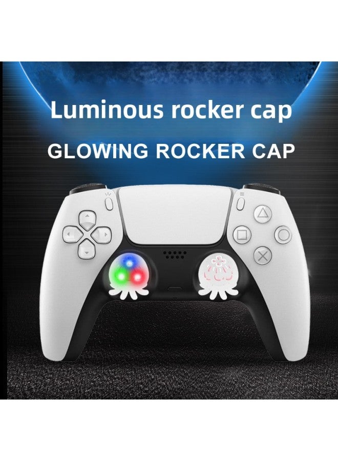 Suitable For PS5 Rocker Cap Xbox Rocker Cap Keyboard Cap Luminous Gamepad Silicone Cap Protective Cap-Product Color:White Powder (customized Products Do Not Support Returns Or Exchanges)  - Image 2