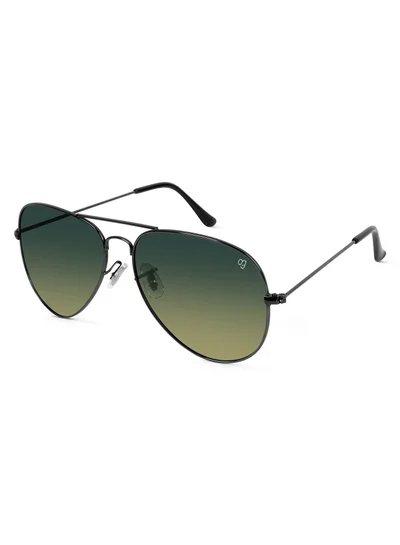 Woggles UV-Protected Green Aviator Sunglassses