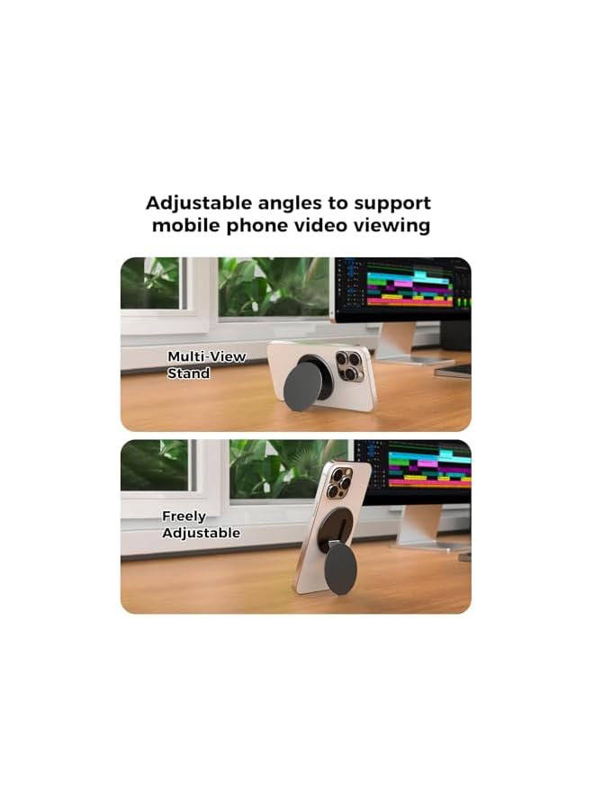 Green Tiger All-Metal Magnetic Phone Ring Holder for MagSafe,Two-Sided Magnetic Cell Phone Grip Stand Finger Ring Kickstand Compatible with iPhone /17/16/15/14/13/12Pro Max Accessories - Image 4