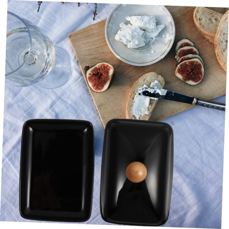 Ceramic Butter Container With Lid For Kitchen Cheese And Dessert Storage - Image 5