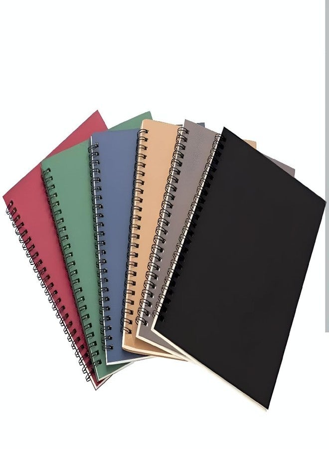 Sky Flying A4 Spiral Notebook - 200 Unruled Pages | 75 GSM Premium Paper | Durable Spiral Binding | Multipurpose Notebook for School, Tuition, Journaling & Drawing (Pack of 6) - Image 1