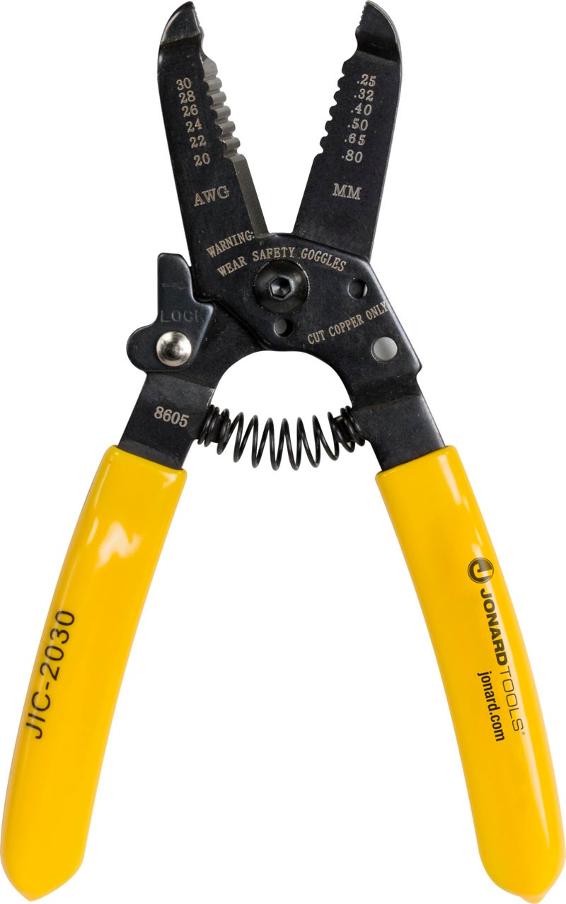 Jonard Tools JIC-2030 20-30 AWG Wire Stripper and Cutter, 6-3/4" Length, 1 Count (Pack of 1) - Image 1