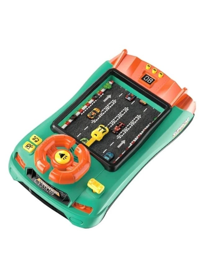 Musical Steering Wheel Toys for Toddlers Simulation Racing Car Toy with Sound for Ages 3 and Up, Interactive Educational Racing Car Toy for Boys and Girls Birthday Gift - Image 1