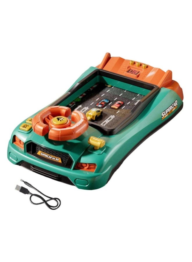 Musical Steering Wheel Toys for Toddlers Simulation Racing Car Toy with Sound for Ages 3 and Up, Interactive Educational Racing Car Toy for Boys and Girls Birthday Gift - Image 2