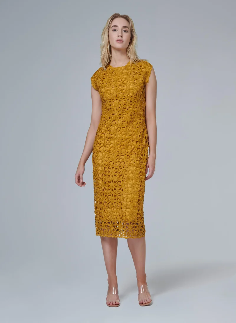 leem Floral Lace Dress - Shorter length