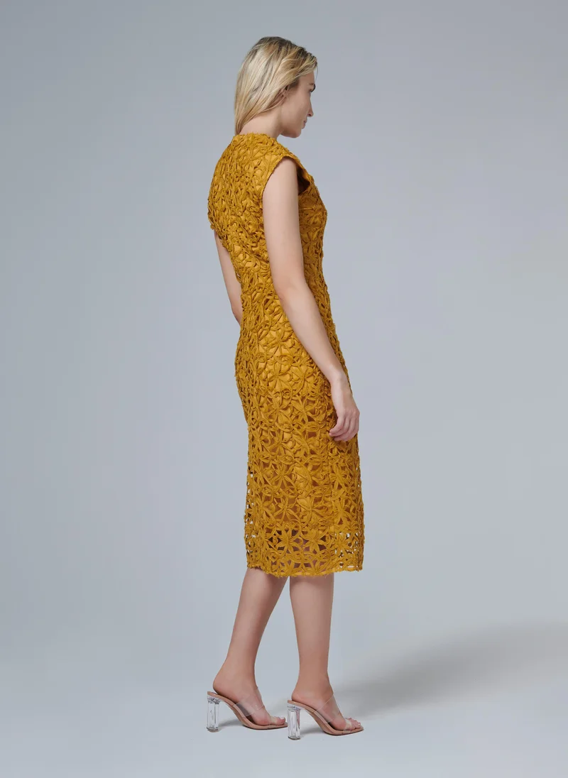 leem Floral Lace Dress - Shorter length