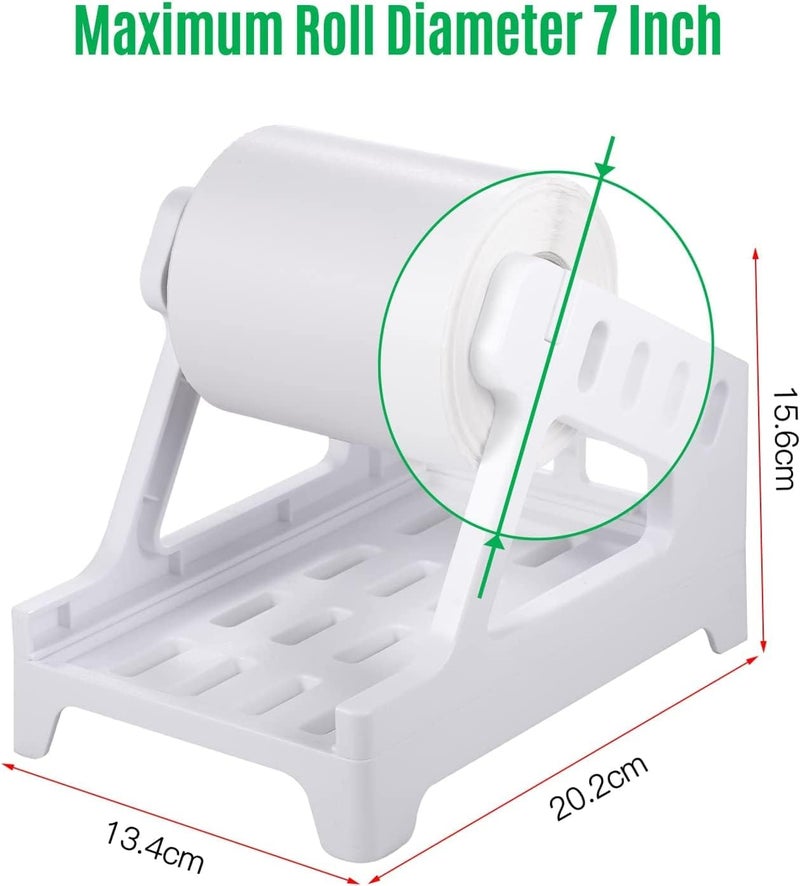 NEELABIL Generic Thermal Label Printer Label Holder for Rolls and Fanfold Shipping Package Labels Work with Desktop Label Printers Compatible with Barcode Express Label Printing Postage Mailing Labeling - Image 5