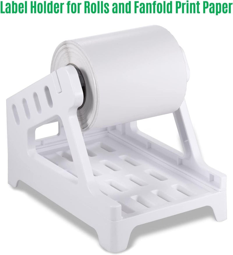 NEELABIL Generic Thermal Label Printer Label Holder for Rolls and Fanfold Shipping Package Labels Work with Desktop Label Printers Compatible with Barcode Express Label Printing Postage Mailing Labeling - Image 4