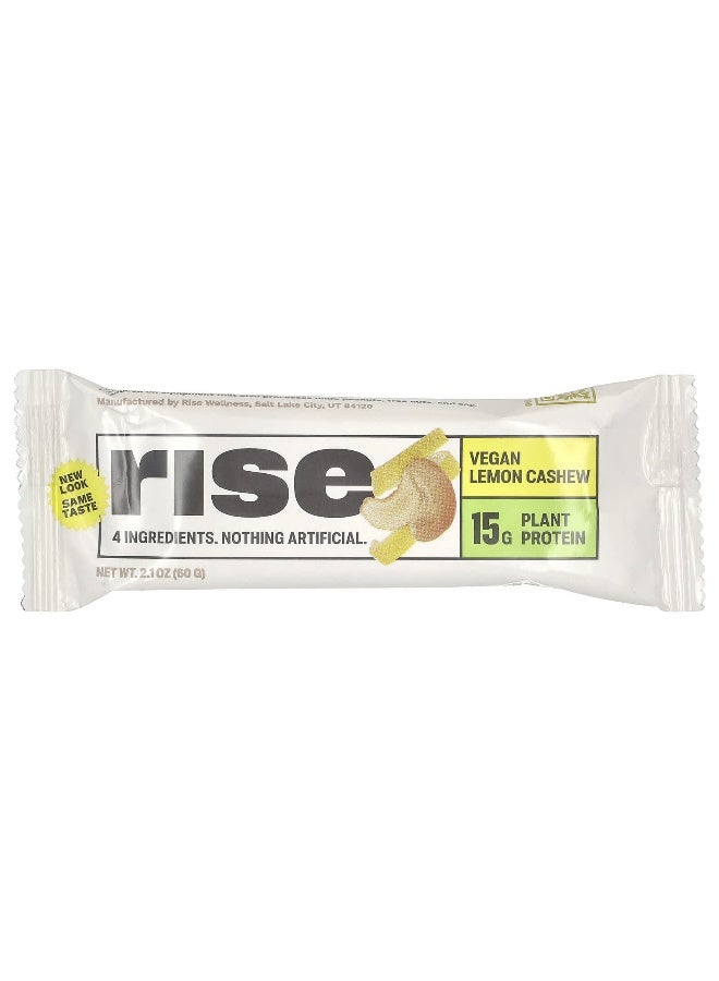 RiseBar Rise Bar, Protein Bar, Lemon Cashew, 12 Bars, 2.1 oz (60 g) Each - Image 3