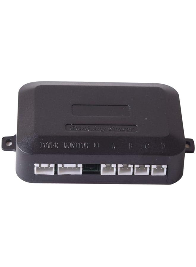 الكبريت نظام رادار احتياطي مرئي للسيارة مزود بأربعة مستشعرات لركن السيارة، ومعلومات المسافة، ومخرج فيديو، وتحذير صوتي، باللون الأبيض - Image 4