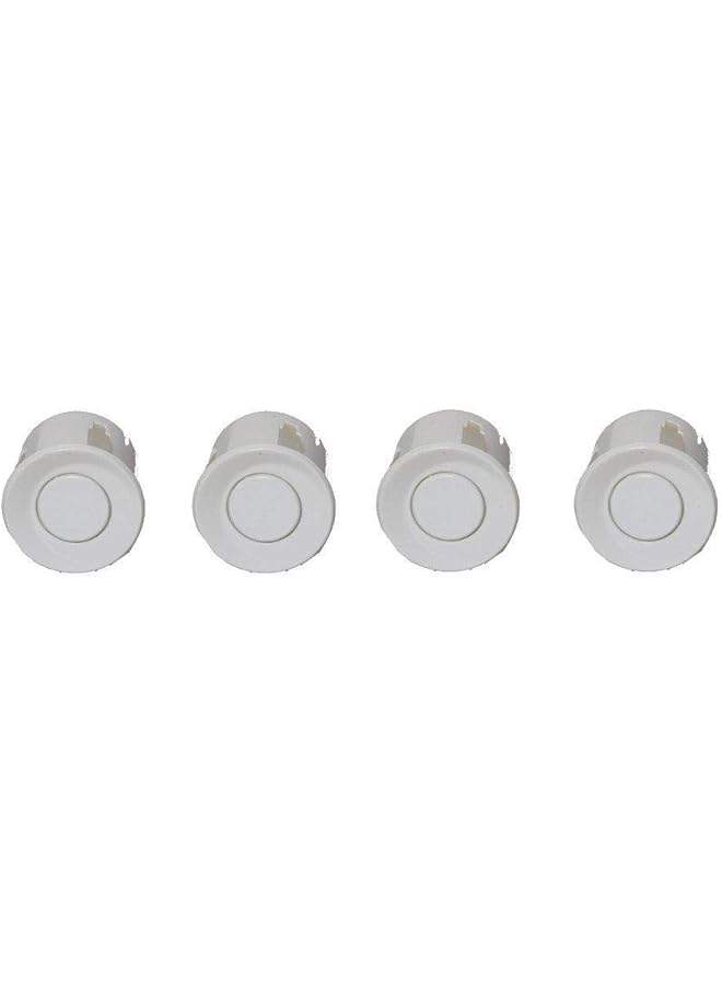 الكبريت نظام رادار احتياطي مرئي للسيارة مزود بأربعة مستشعرات لركن السيارة، ومعلومات المسافة، ومخرج فيديو، وتحذير صوتي، باللون الأبيض - Image 2