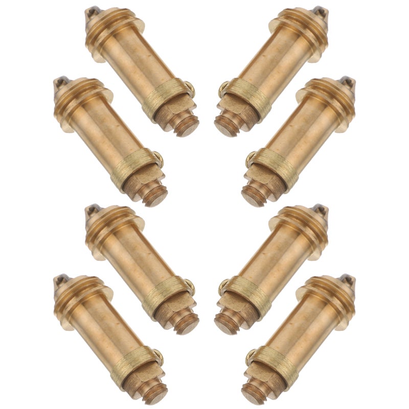 8pcs Brass Up Drain Plug Bathroom Sink Basin Accessories - Universal Push Spring Plug Replacement - Drain - Image 4