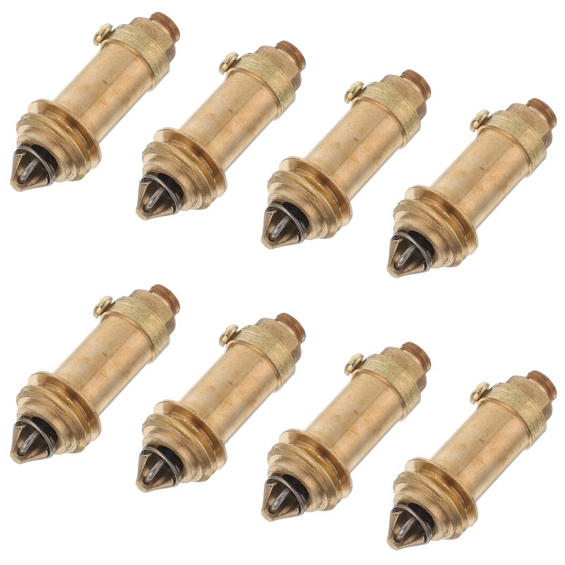 8pcs Brass Up Drain Plug Bathroom Sink Basin Accessories - Universal Push Spring Plug Replacement - Drain - Image 3