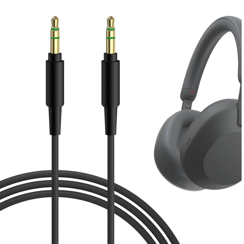 Geekria Audio Cable Compatible with Sony ULT WEAR, WH-1000XM6/1000XM5/1000XM4, WH-XB910N, WH-CH720N, INZONEH5 Headphones, 3.5mm Replacement Stereo Cord (4ft/1.2m) - Image 1