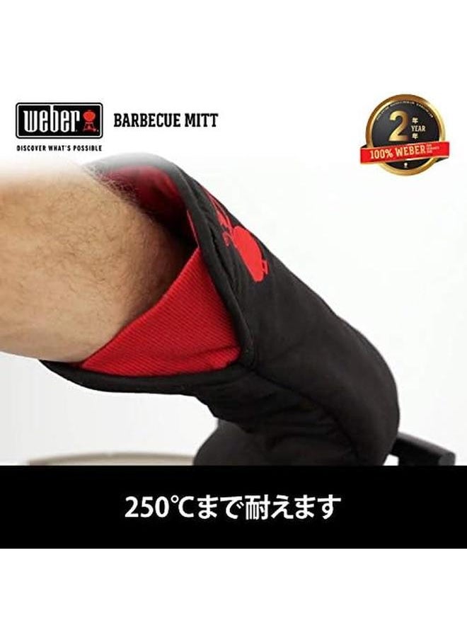 Weber - Barbecue Gloves Mitt Cotton Keeps Your Hand And Forearm Safe From The Heat Of Your Grill 2Cm Height X 22.5Cm Width X 40Cm Depth - Image 1