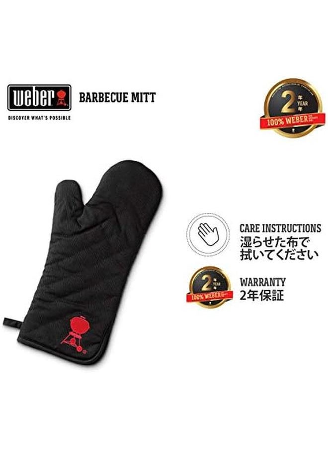 Weber - Barbecue Gloves Mitt Cotton Keeps Your Hand And Forearm Safe From The Heat Of Your Grill 2Cm Height X 22.5Cm Width X 40Cm Depth - Image 1