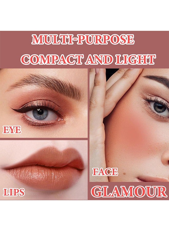 ماكس فاين عصا مكياج الوجه الاحترافية الناعمة ، الخدين والشفاه والعينين ، أحمر الخدود الكريمي 3 في 1 ، الاحتفاظ بالمكياج المرطب والدقيق طويل الأمد ، عصا مكياج للنساء (وردي مرجاني) - Image 4