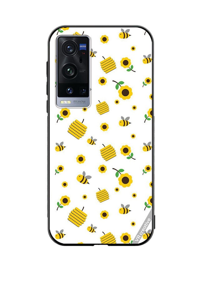 VR CREATIVE Protective Case Cover For Vivo X60 Pro Plus Honeybee Design Multicolour - Image 1