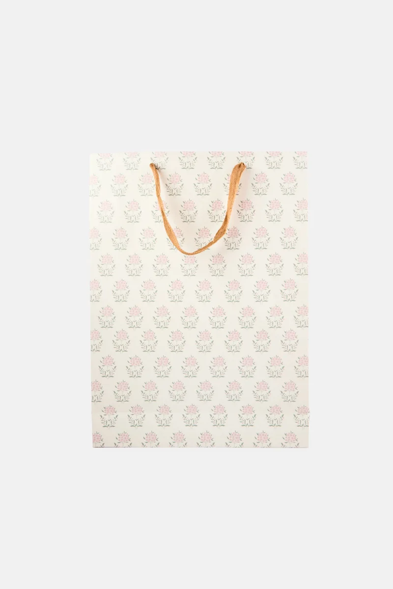 Muy Mucho Floral Print Gift Paper Bag, Multicolor