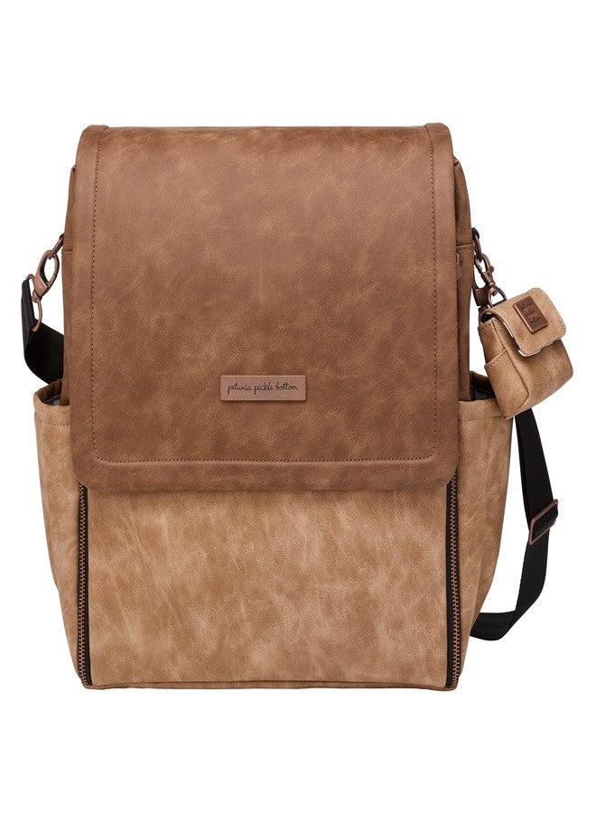 Petunia Pickle Bottom Boxy Backpack, Diaper Bag, Stylish Baby Bag, Spacious Backpack, On-The-Go Moms, Brioche - Image 1