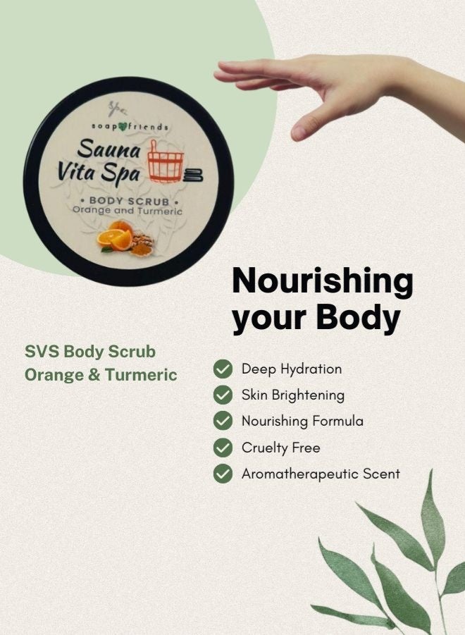 الصابون والأصدقاء مجموعة العناية بساونا فيتا سبا - مقشر ملح، زبدة للجسم، وقناع مغذي للوجه - Image 4