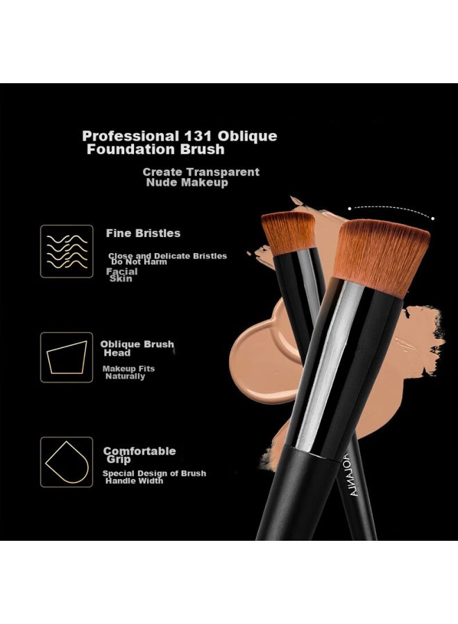 Aolanla Master-level Makeup Brush Set, 9-piece Complete Set, Foundation And Eyeshadow Brushes, Portable Beauty Tools, New Year Gift For Girlfriend - Image 2