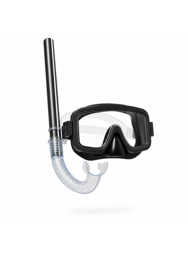Premium Snorkel Set - Anti-Fog Diving Mask & Easy-Breathe Dry Top Snorkel Gear for Swimming and Water Sports (Adults & Kids) - Image 1