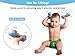 Giftty Baby Dumbbell Silicone Infant Rattle Teething Toy Teether Toddler Sensory Toy Durable Safe Exercises Workout Weight Great Gift for Baby Boys Girls 1pcs Tangerine - Image 3