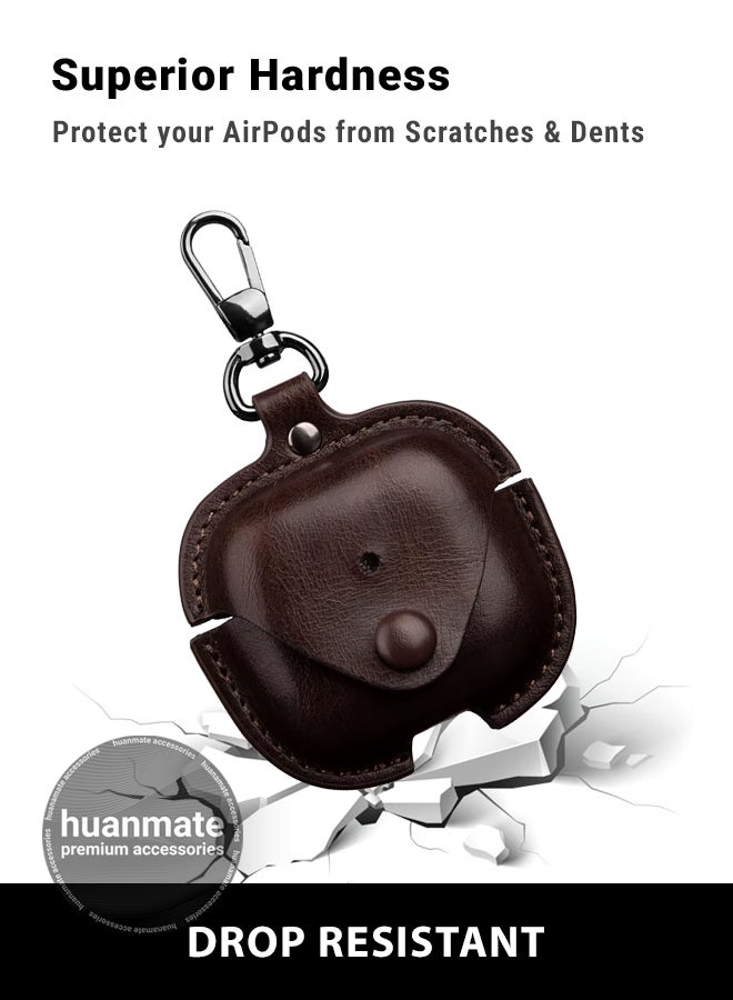 huanmate Apple AirPods 4 Shockproof Protection Case Cover - Dark Brown - Lightweight, Stylish Design, Accurate Cut-outs - Easy to Install & Remove - Durable Shield for Your Apple AirPods 4 - Image 4
