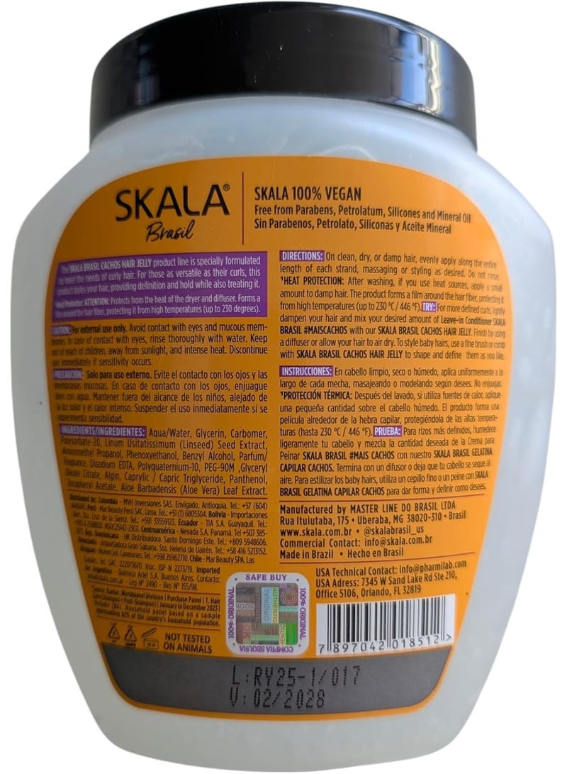 سكالا Expert Cachos Hair Jelly | Ideal for Curly & Wavy Hair Definition, Hold & Frizz Control - Image 2